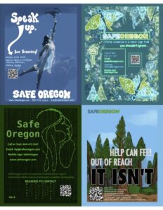SafeOregon posters created by students
